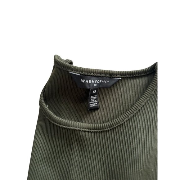 WHITE HOUSE BLACK MARKET Olive Green Forme Tank Top Size XS - Picture 2 of 6